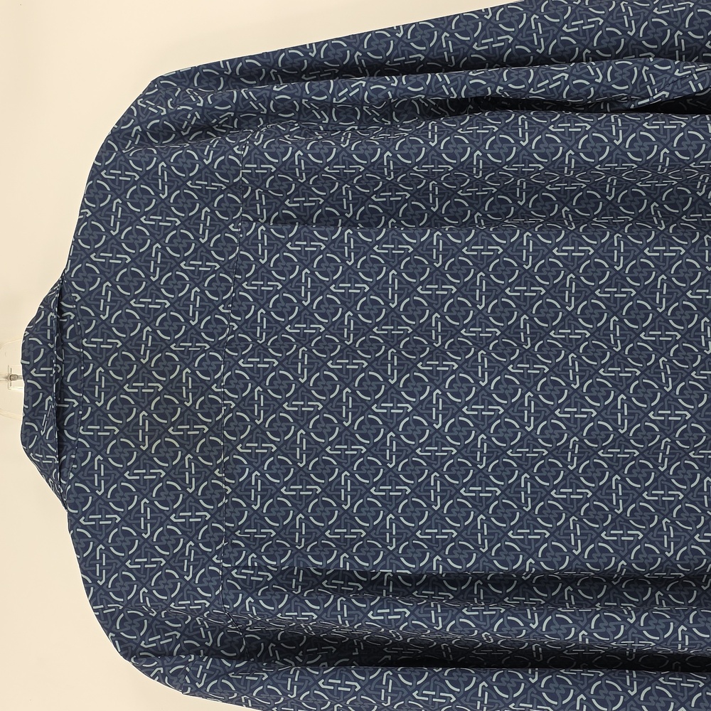 William Murray Golf Blue Patterned Button Down Sh… - image 5